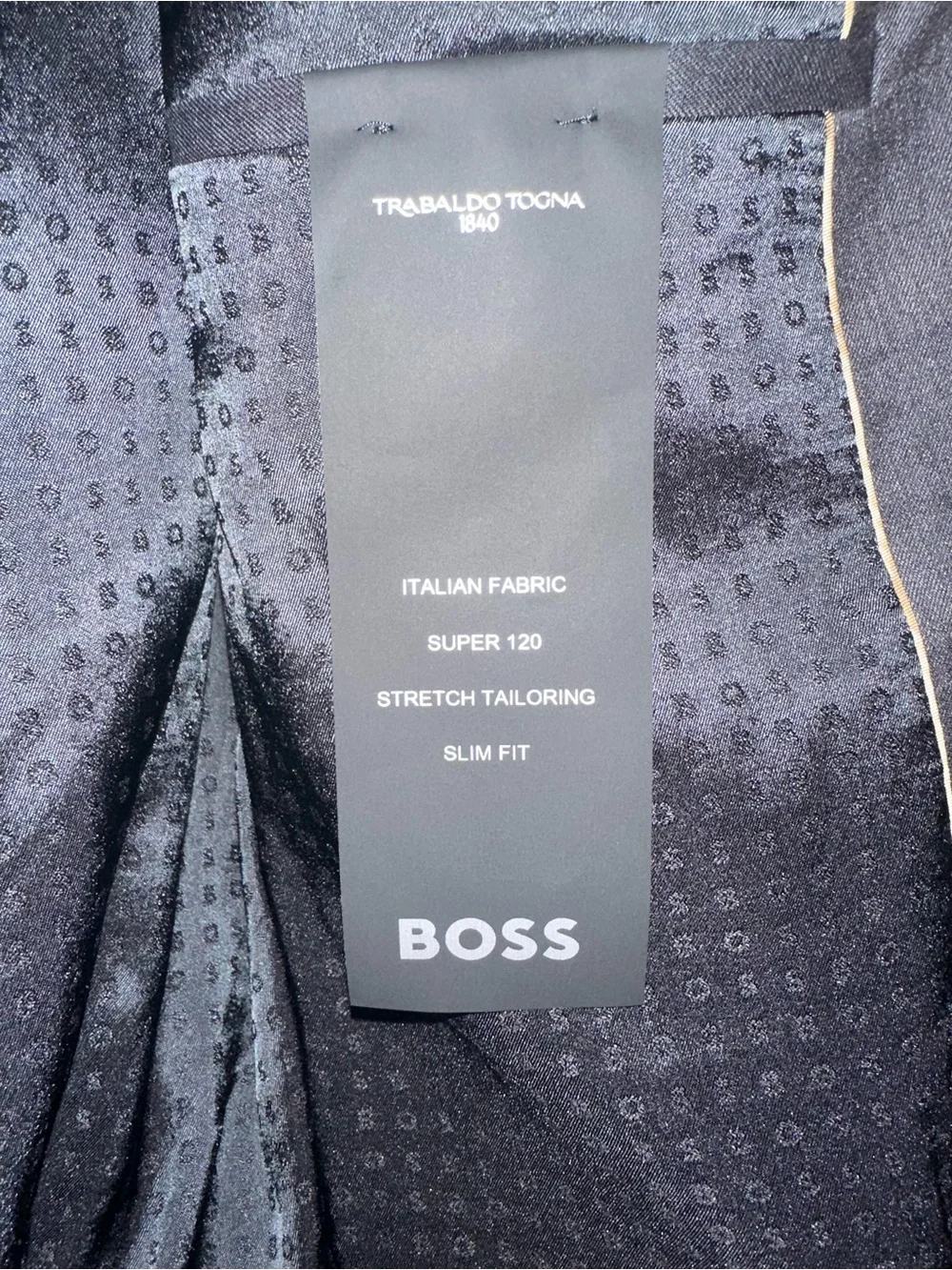 BOSS Hugo Boss Men's Dark Grey Wool 'H-Huge' Slim Fit 2-Piece Suit 40R NWT